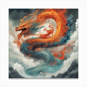 Storm dragon Canvas Print