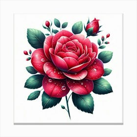 Red Rose 13 Canvas Print