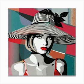 Woman with a Hat Canvas Print