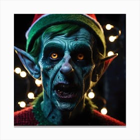 Zombie Elf Canvas Print