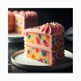 Cake With Sprinkles 1 Canvas Print