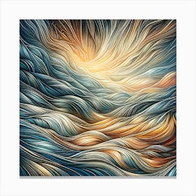 Wavy Blue Canvas Print