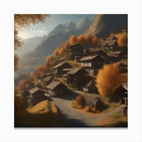 Autumn Village 62 Canvas Print