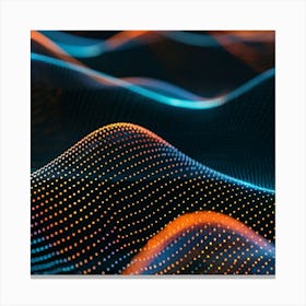 Abstract Wave Wave Pattern Canvas Print