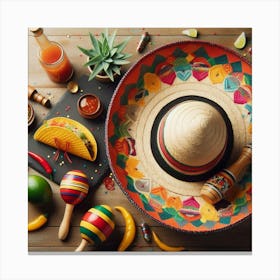 Mexican sombrero 1 Canvas Print