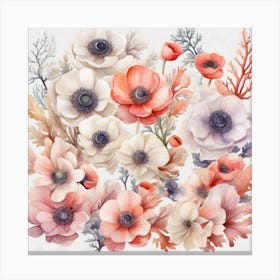 Anemones 4 Canvas Print