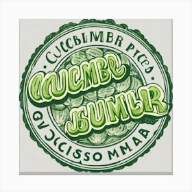 Cucumber Bunner Canvas Print