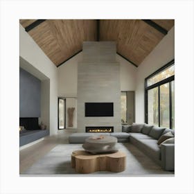 Modern Living Room 21 Canvas Print