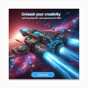 Spaceship 49 Canvas Print