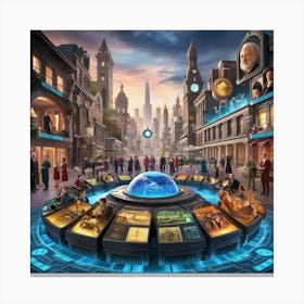 Time Traveling Hub 1 1 Canvas Print