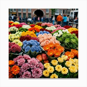 Default Amsterdam Flower Market 0 Canvas Print