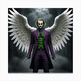 Joker With Wings 3 Canvas Print