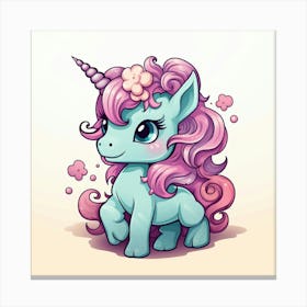 Cute Unicorn 624 Canvas Print