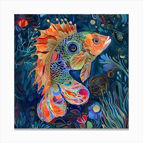 Colorful Fish In The Sea Canvas Print