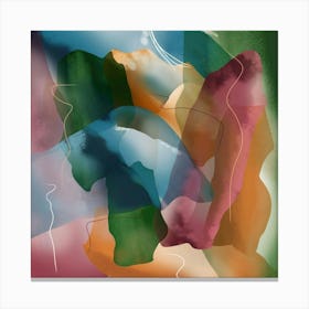 Painting Life Abstract Canvas Print