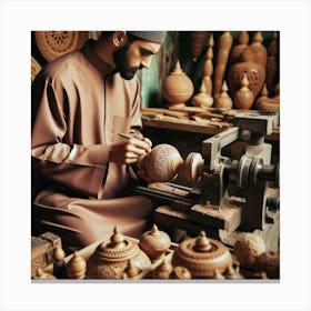 Wood Turning Canvas Print