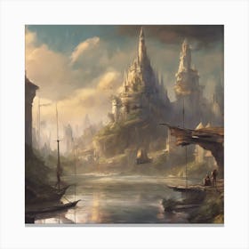 Fantasy City 92 Canvas Print