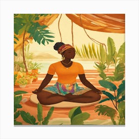 Meditation In The Jungle Canvas Print