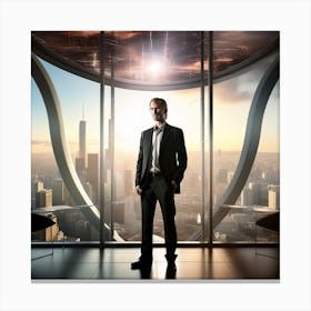 Man In The Window Canvas Print