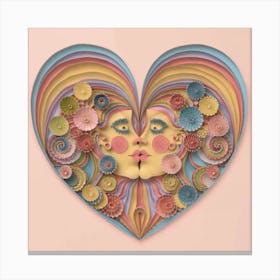 Heart Of Paper Canvas Print