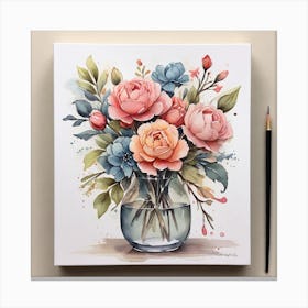 Flower bouquet Canvas Print