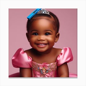 African pink princess Canvas Print