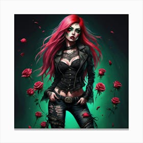 pink goth Canvas Print