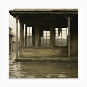 Flooded Street Art print Canvas Print