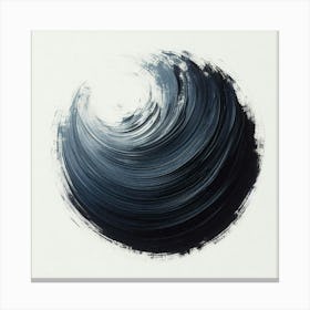 Black And White Swirl Canvas Print