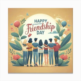 Happy Friendship Day 1 Canvas Print