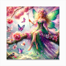 Butterfly Fairy Canvas Print