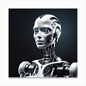 Robot Portrait 10 Canvas Print