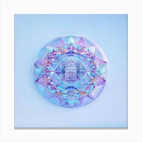 Crystal Mandala Canvas Print