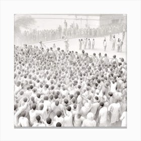 Crowd Of People 2 Canvas Print