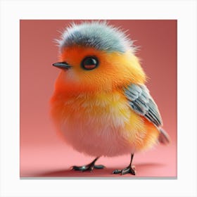 Bird 3d Canvas Print