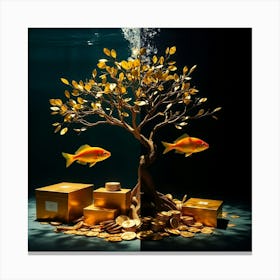 Gold Tree 4 Canvas Print