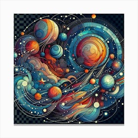 Galaxy Painting 1 Canvas Print