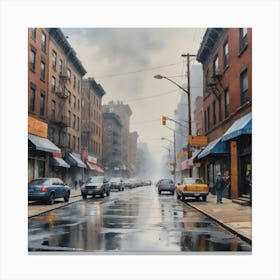 Brooklyn Street View Canvas Print