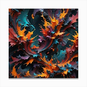 Abstract Abstract Painting 1 Canvas Print