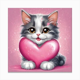 lovly kitty Canvas Print