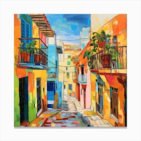 Colorful Street Canvas Print