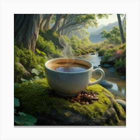 Coffee In The Forest 12 Canvas Print