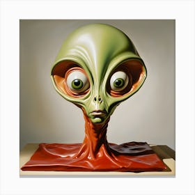Alien Head 1 Canvas Print