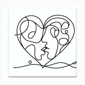 Love and Heart Canvas Print