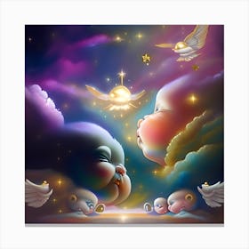 Angels In The Sky Canvas Print