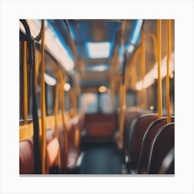 Interior Of A Bus Canvas Print