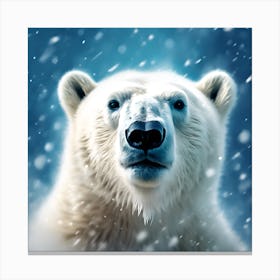 Polar Bear Portrait no.2 Canvas Print