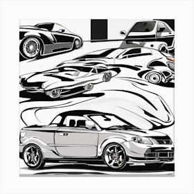 Car Collection Canvas Print