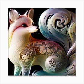 Glass Fox 4 Canvas Print