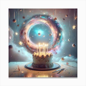 Galaxy Cake Canvas Print